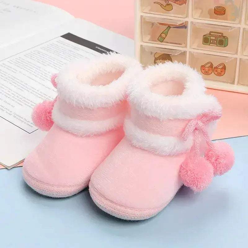 PINK SWANCN Baby Boots with Anti Slip Soft Bottom for Newborns and Toddlers - Image 9