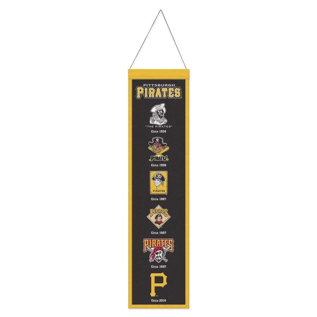 Pittsburgh Pirates Wool Banner 8x32 Heritage Evolution