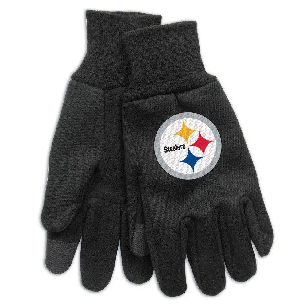 Pittsburgh Steelers Touchscreen Gloves Adult One Size
