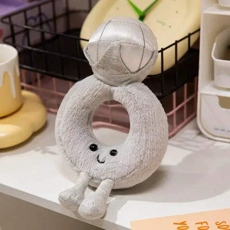 Plush Rose Bouquet Toy Soft Huggable Desk Decor Gift - Image 12