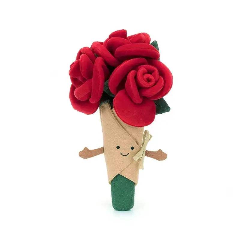 Plush Rose Bouquet Toy Soft Huggable Desk Decor Gift - Image 18