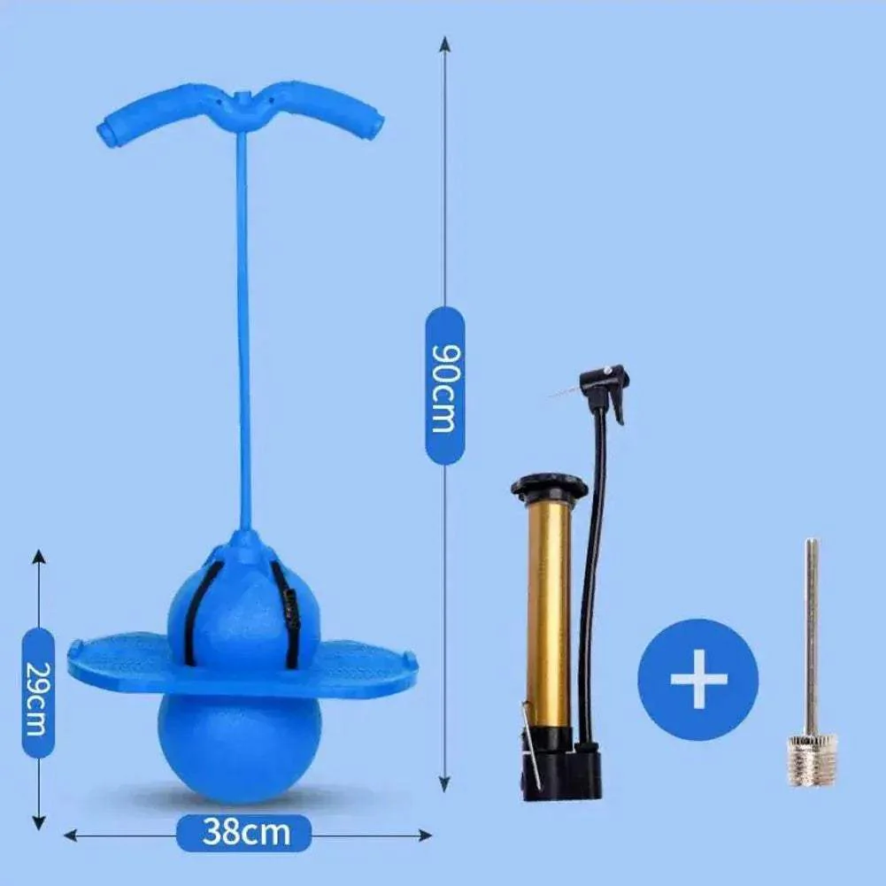 Pogo Bouncing Ball With Handle And Pumps, 220 Lb Capacity, For Kids And Adults - Image 2