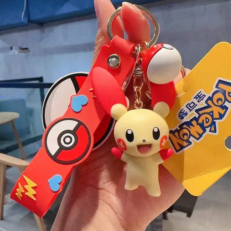 Pokemon Anime Keychain Pendant, Cubone Pikachu Gengar Snorlax Jigglypuff Mimikyu Key Chains - Image 6
