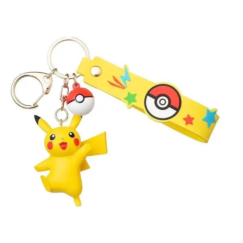 Pokemon Anime Keychain Pendant, Cubone Pikachu Gengar Snorlax Jigglypuff Mimikyu Key Chains - Image 8