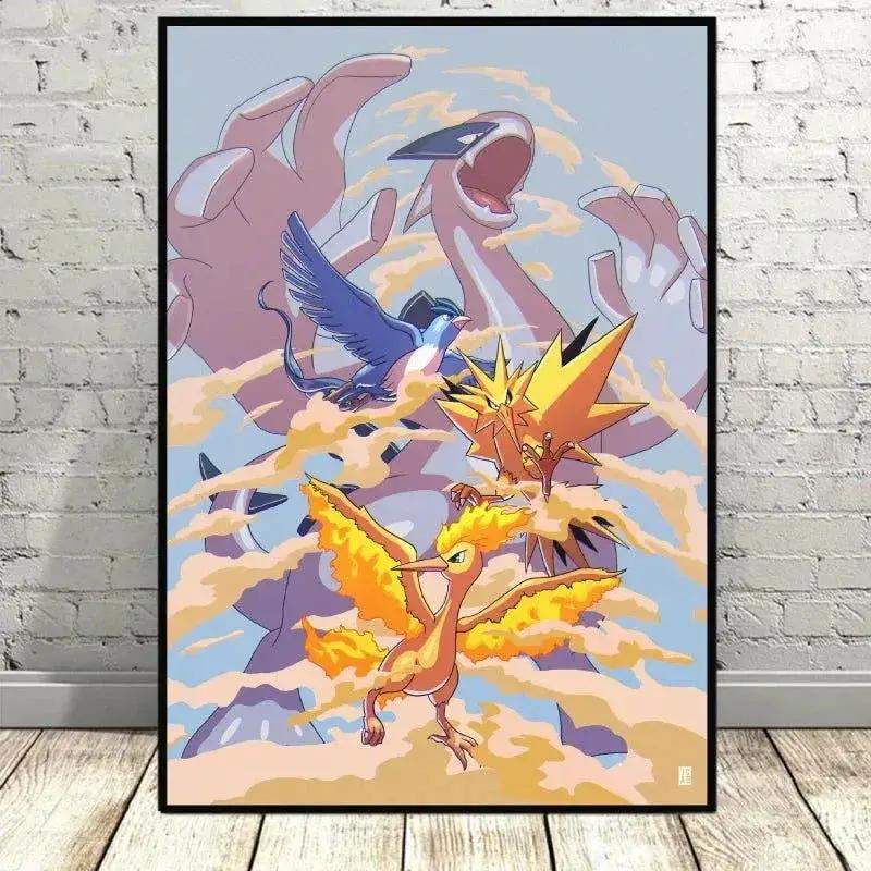 Pokemon Canvas Artwork, Wall Art Poster Prints Home Hanging Wall Decoration Decorative Modern Living Room - Image 16