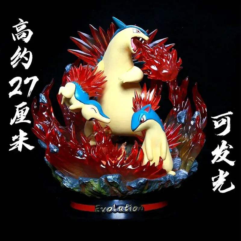 Pokemon Evolution LED Anime Figures, PVC Statue Model Toy Collections 20-35cm - Image 26
