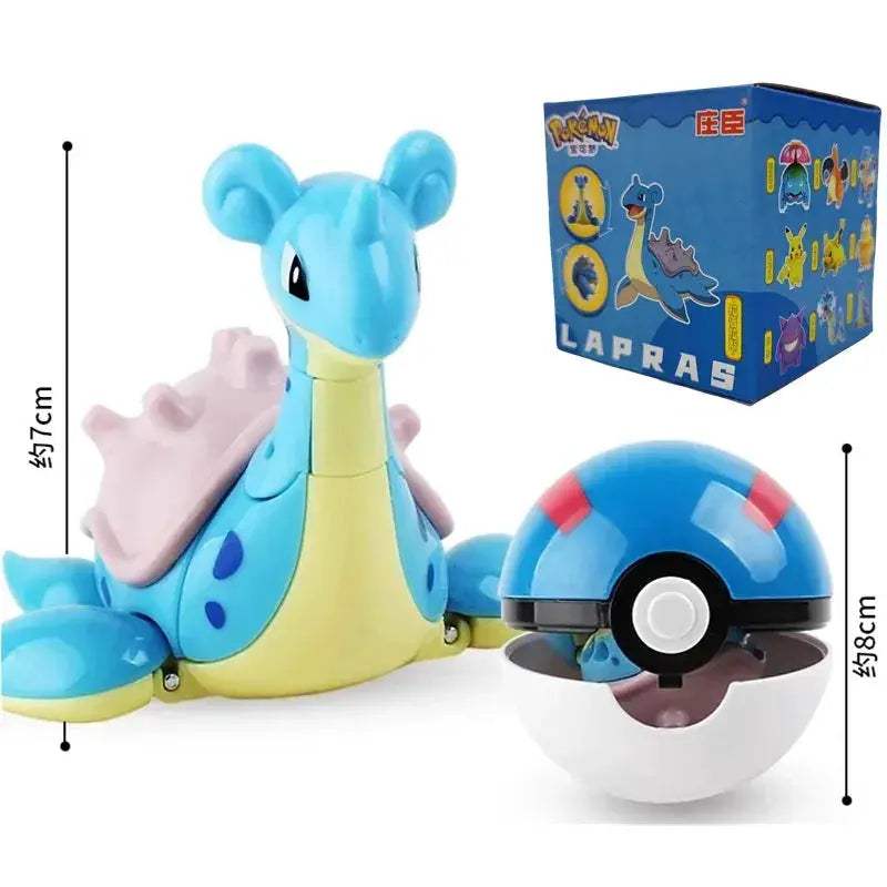 Pokemon Pokeball Anime Figures Toys, Pikachu Gengar Dragonite Snorlax Lapras Pocket Pokeball Toys - Image 14