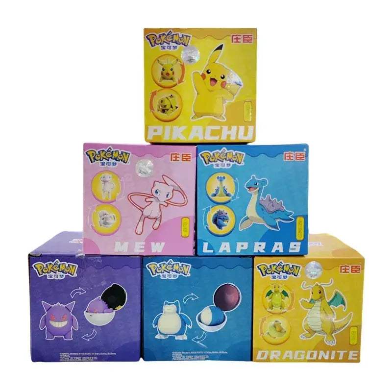 Pokemon Pokeball Anime Figures Toys, Pikachu Gengar Dragonite Snorlax Lapras Pocket Pokeball Toys - Image 18