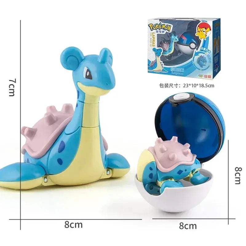 Pokemon Pokeball Anime Figures Toys, Pikachu Gengar Dragonite Snorlax Lapras Pocket Pokeball Toys - Image 22