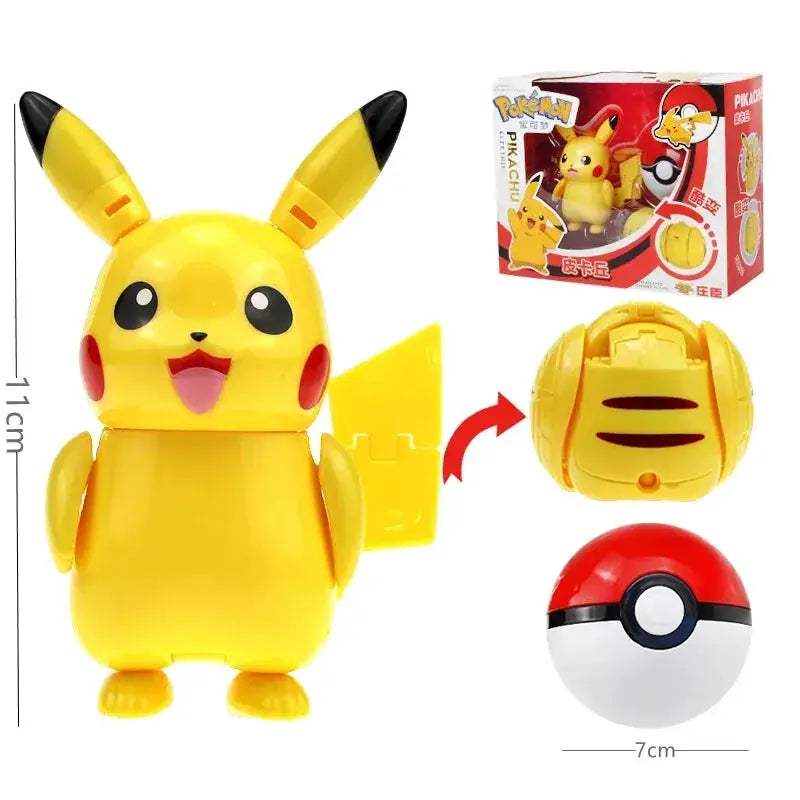 Pokemon Pokeball Anime Figures Toys, Pikachu Gengar Dragonite Snorlax Lapras Pocket Pokeball Toys - Image 25
