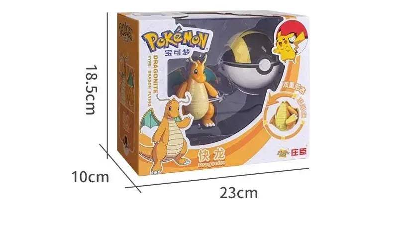 Pokemon Pokeball Anime Figures Toys, Pikachu Gengar Dragonite Snorlax Lapras Pocket Pokeball Toys - Image 35