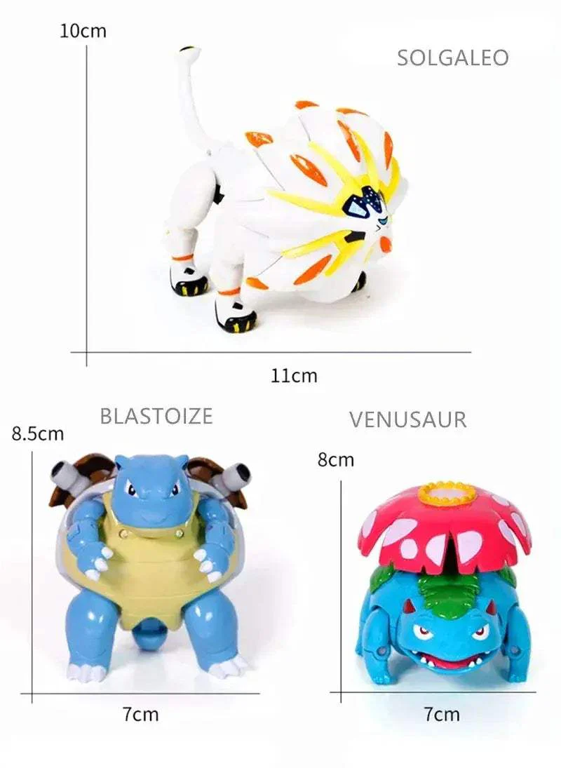 Pokemon Pokeball Anime Figures Toys, Pikachu Gengar Dragonite Snorlax Lapras Pocket Pokeball Toys - Image 72