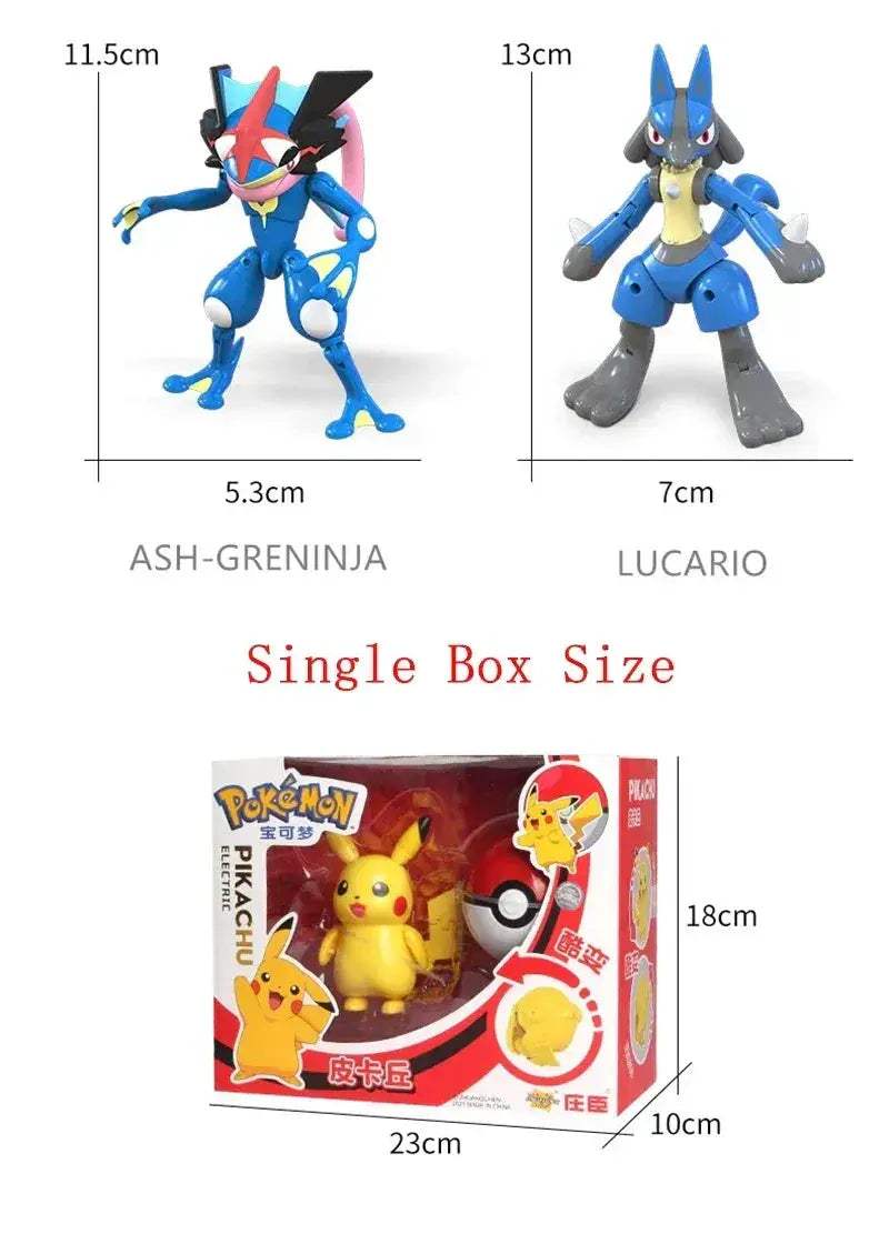 Pokemon Pokeball Anime Figures Toys, Pikachu Gengar Dragonite Snorlax Lapras Pocket Pokeball Toys - Image 74