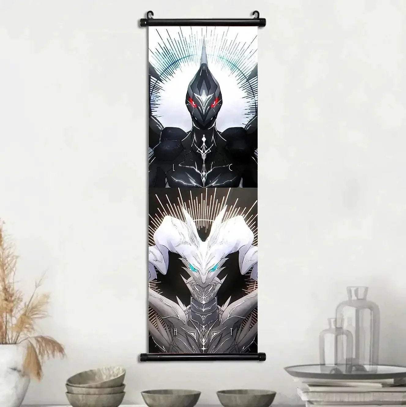 Pokemon Scroll Wall Art, Anime Posters Pikachu Eevee Modern Room Decoration Charizard Canvas Hanging Scrolls Wall Prints - Image 7