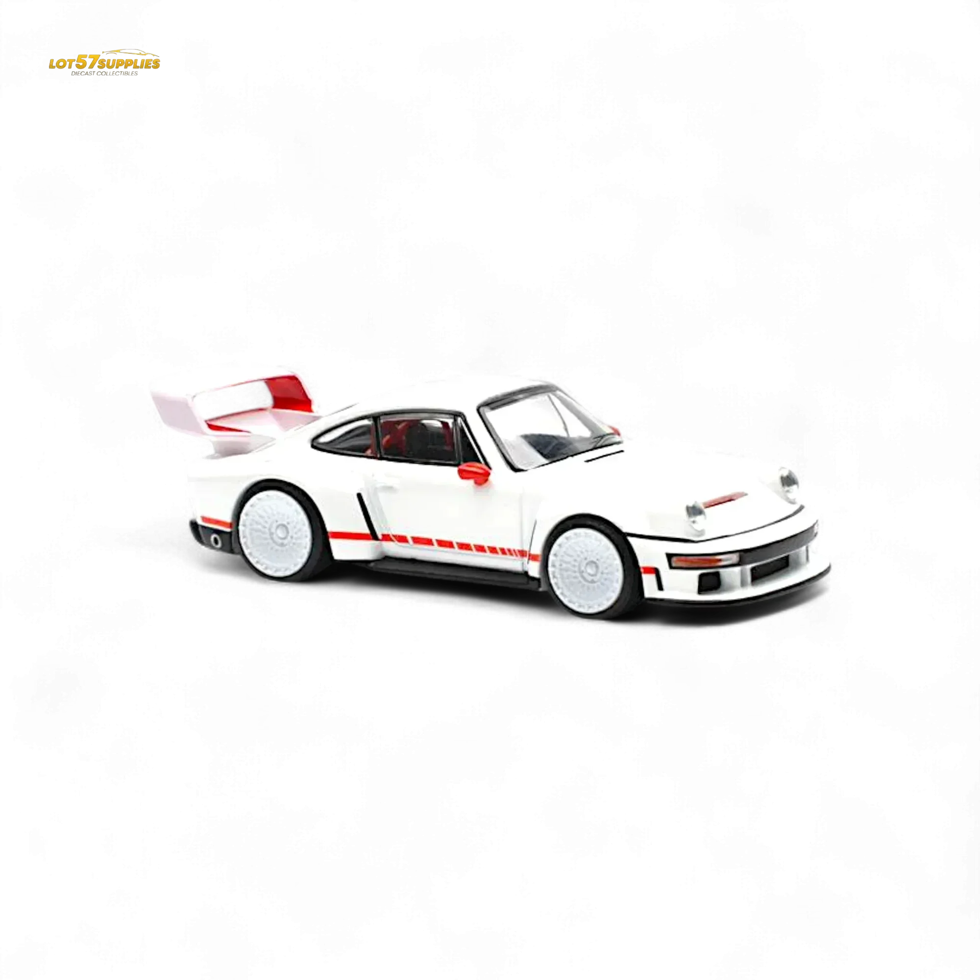 Pop Race Porsche Singer DLS Turbo White 1:64 - Image 5