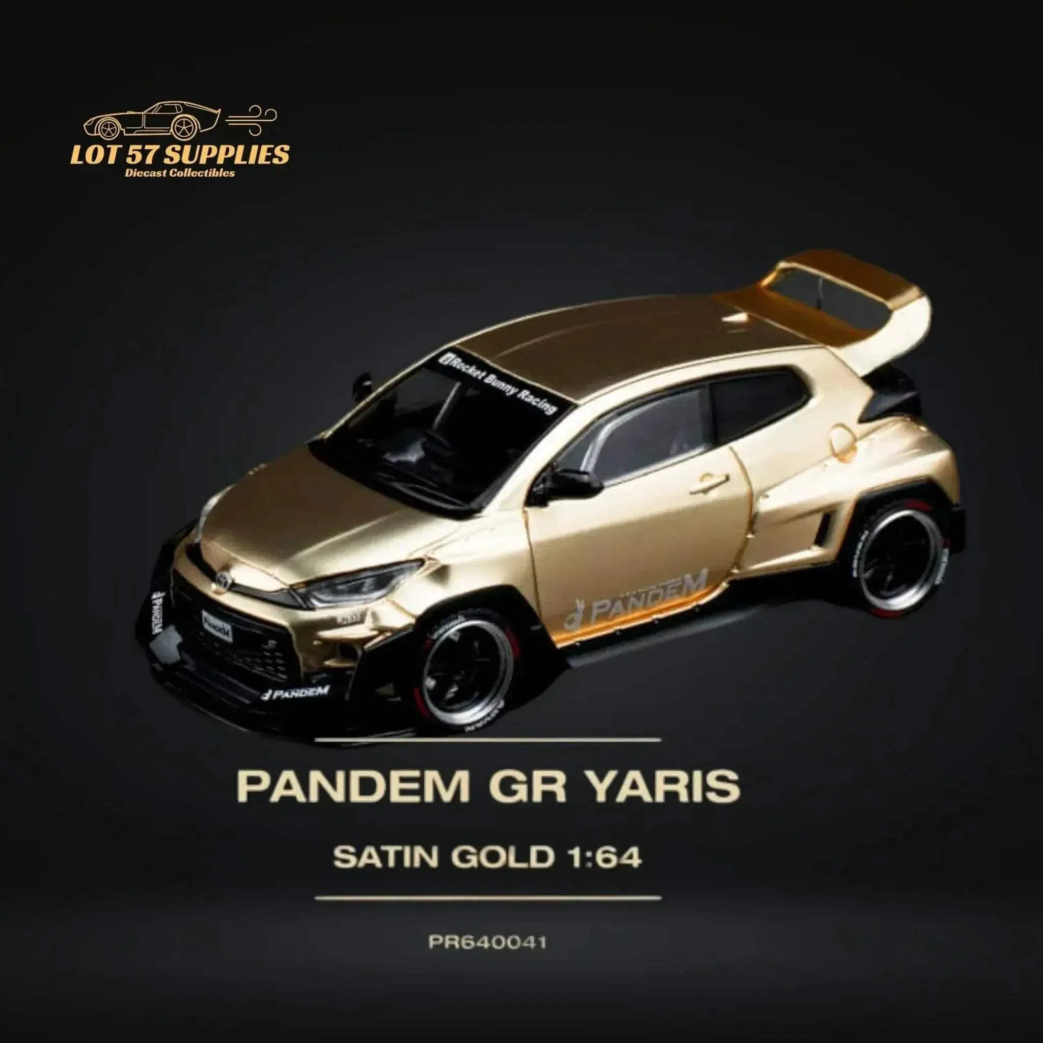 Pop Race Toyota Yaris GR Satin Gold 1:64
