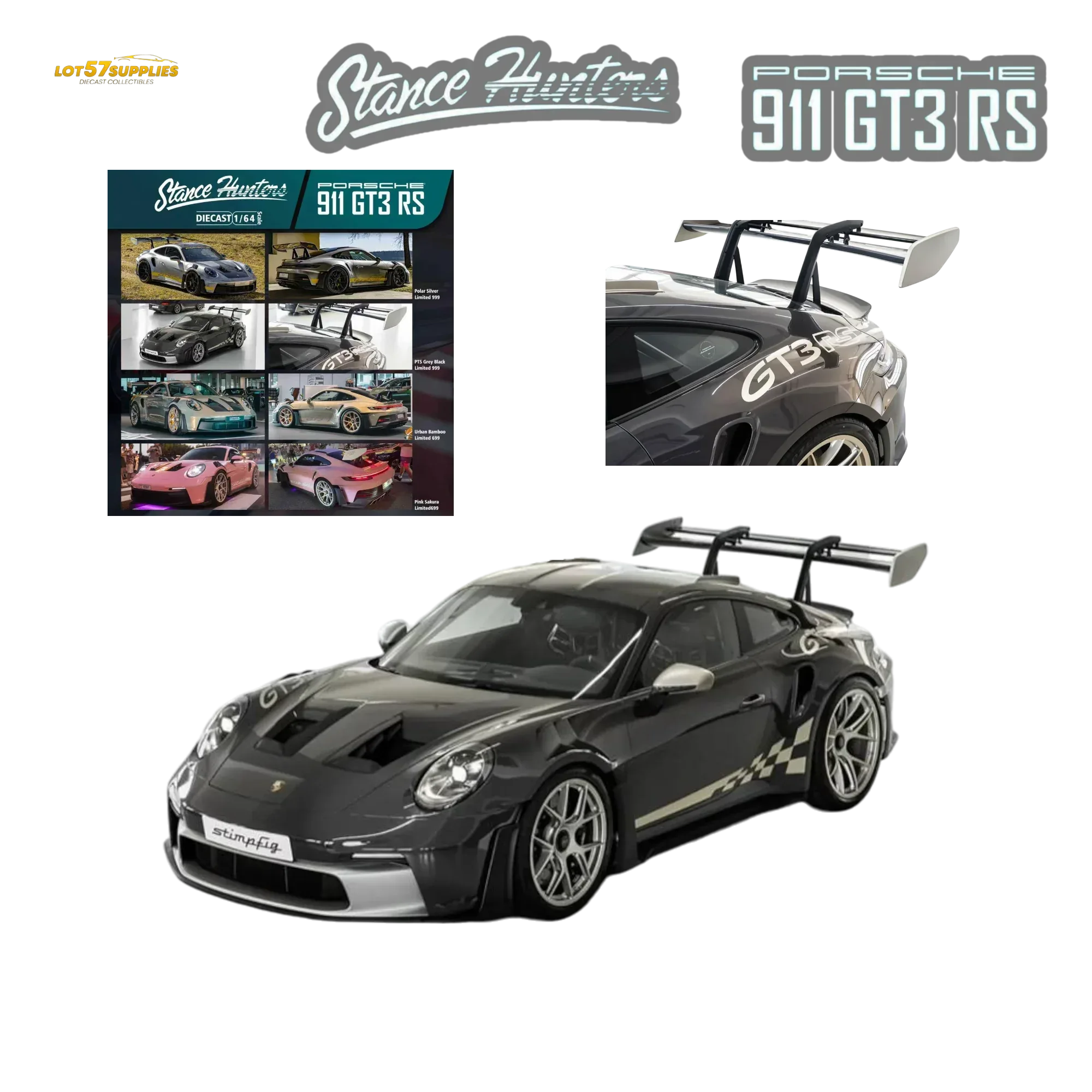 Porsche 911 GT3 RS Diecast 1:64 Premium Limited Preorder Model