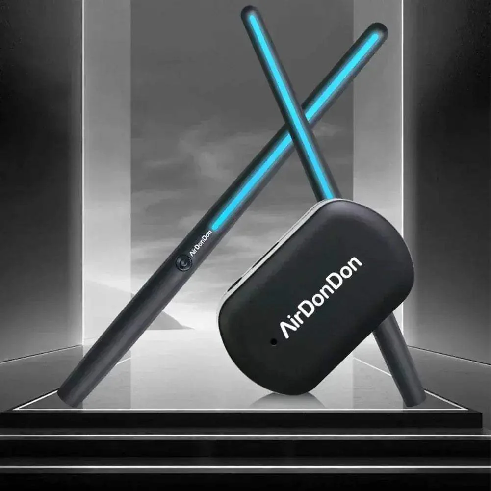 Portable Air Drum Set With Bluetooth For Silent Practice - Image 2