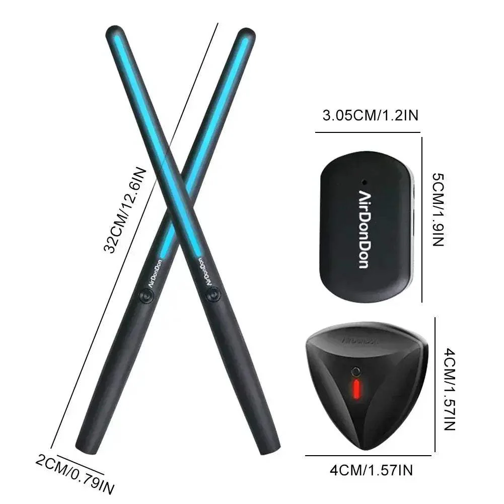 Portable Air Drum Set With Foot Sensor And Bluetooth - Image 6