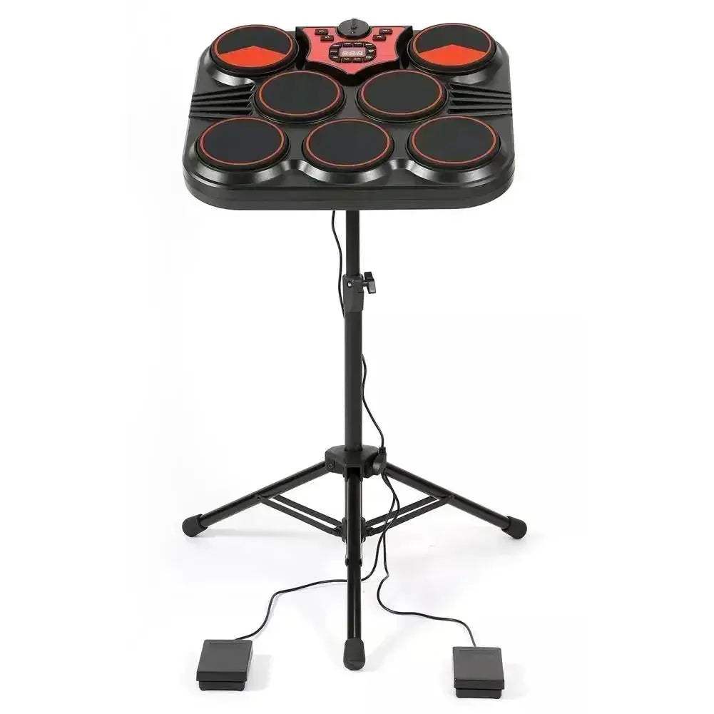 Portable Desktop Electronic Drum Pad With Headphones For Beginners - Image 2