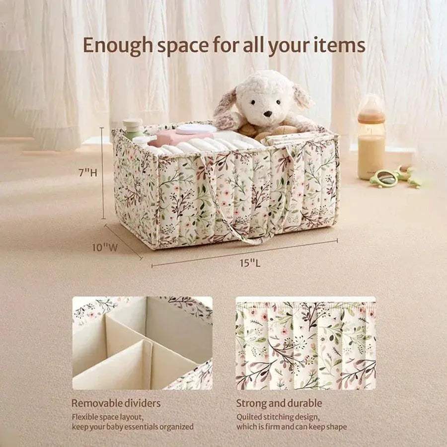 Portable Diaper Organizer Bag With High Capacity Storage - Image 3