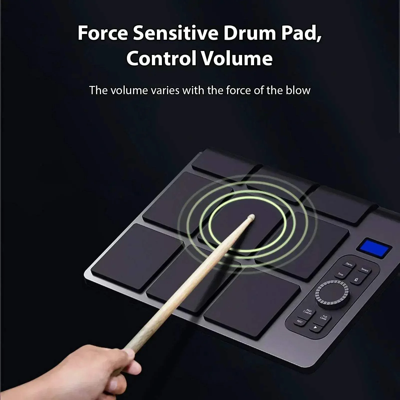Portable Electronic Drum Set With 9 Pads And MIDI Controller - Image 2