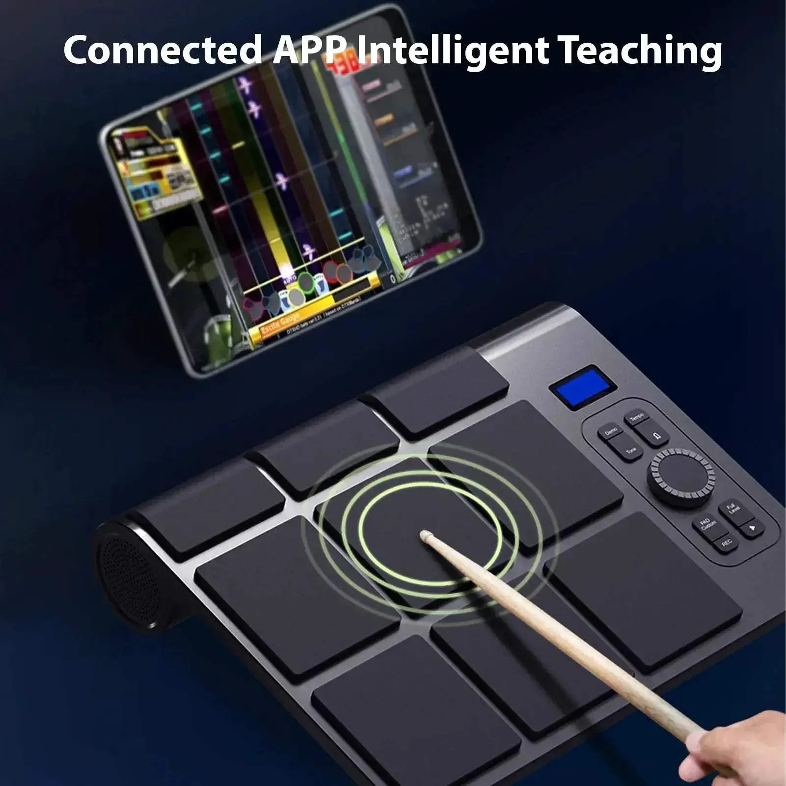Portable Electronic Drum Set With 9 Pads And MIDI Controller - Image 4