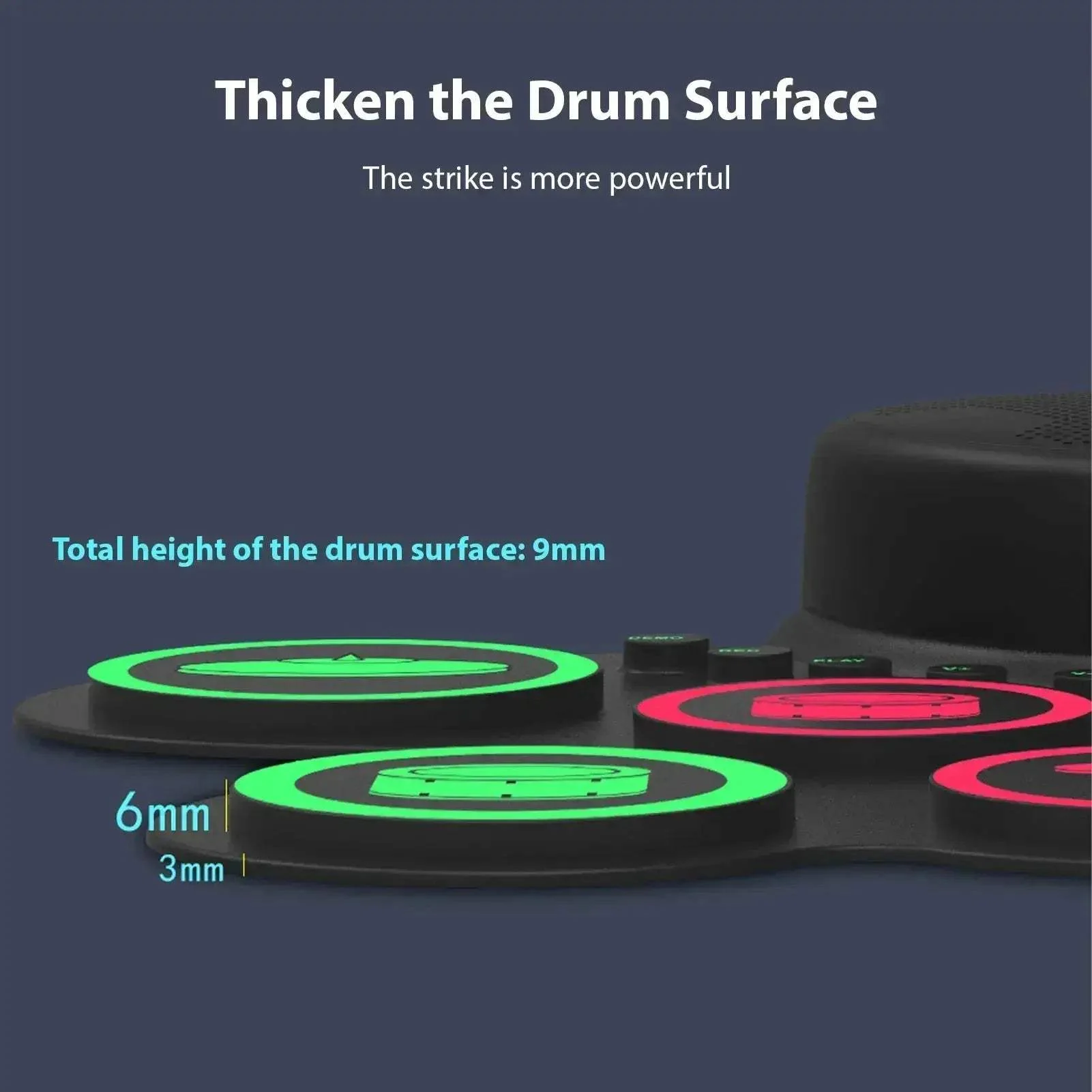 Portable Electronic Drum Set With Built In Games For Learning - Image 4