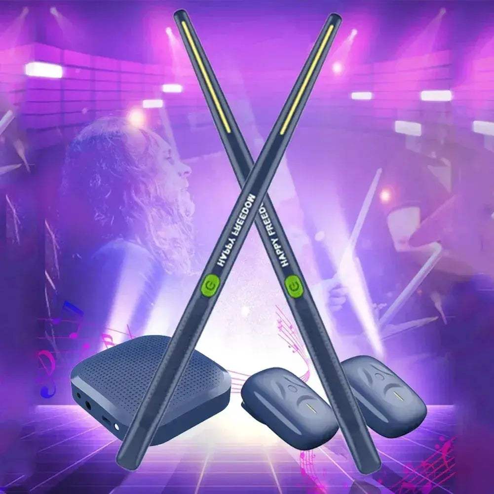 Portable Virtual Air Drum Set For Beginners With VR - Image 2
