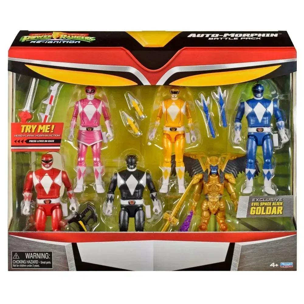 Power Rangers Auto Morphin 6Pk Battle Set With Exclusive Goldar - Image 7