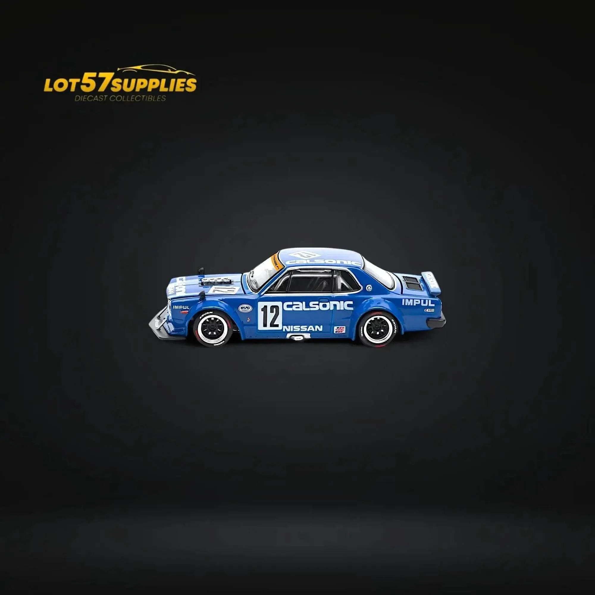 (Pre-Order) PopRace Skyline GT-R V8 Drift (Hakosuka) Calsonic Blue 1:64 - Image 4