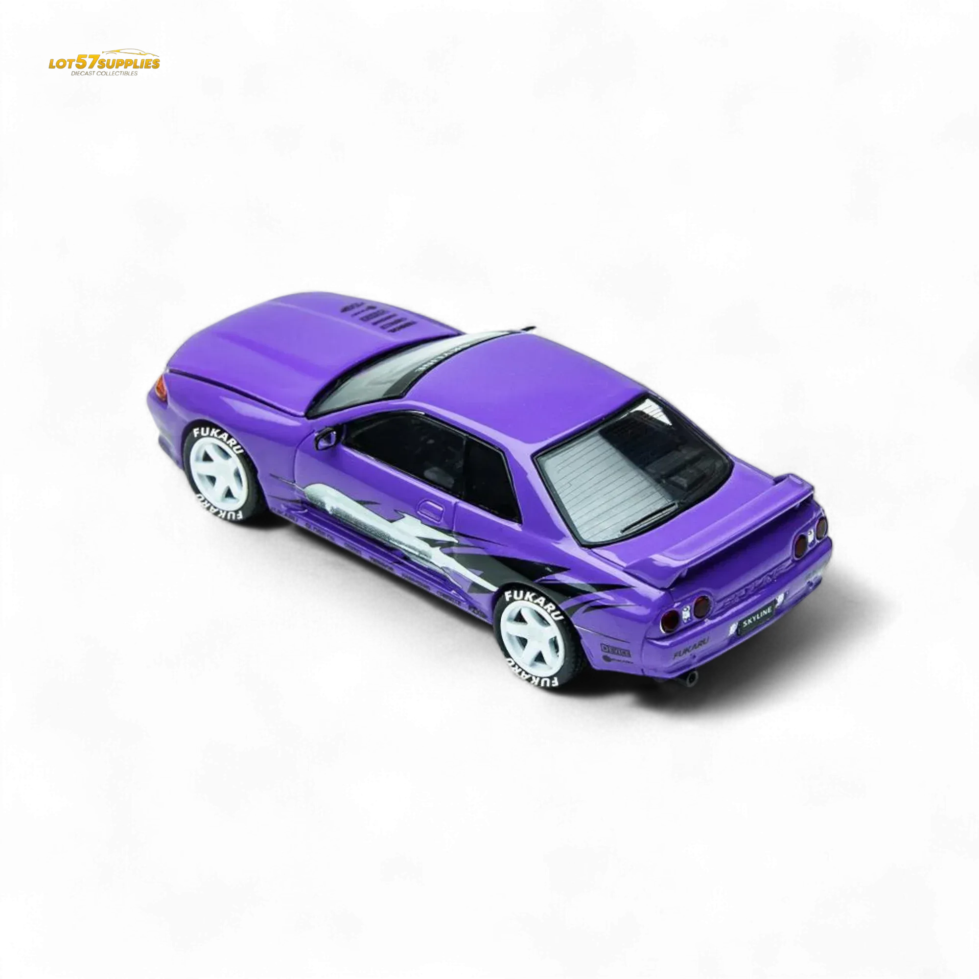 (Pre-Order) TimeMicro Skyline GT-R R32 Los Santos Drift Purple 1:64 - Image 3