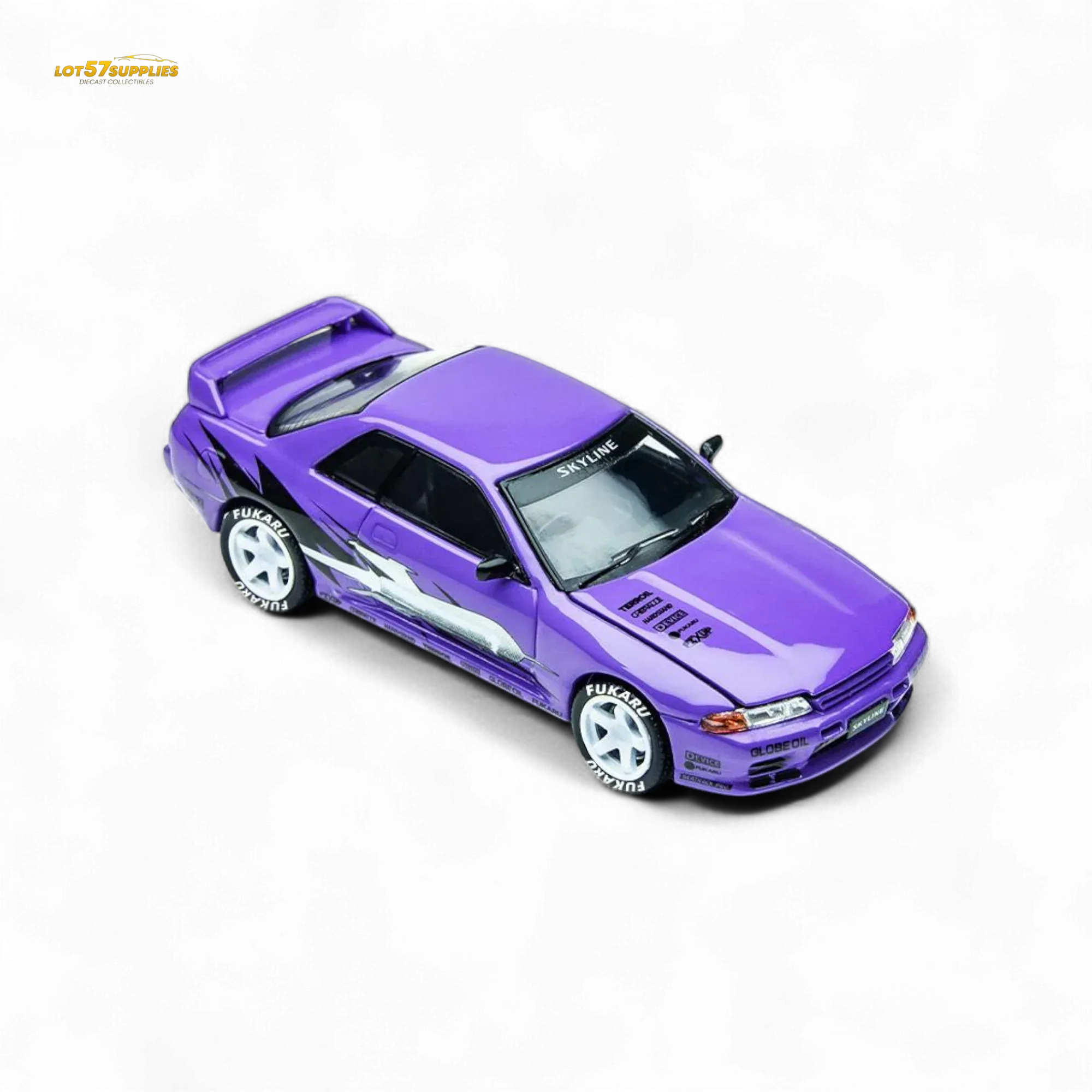 (Pre-Order) TimeMicro Skyline GT-R R32 Los Santos Drift Purple 1:64 - Image 5