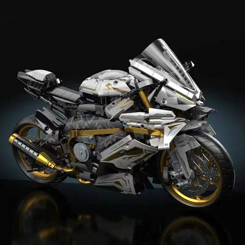 Premium 1:5 M1000RR Motorcycle Blocks Set Compatible With Lego Technic Bricks For Kids And Adults Racing Model - Image 2