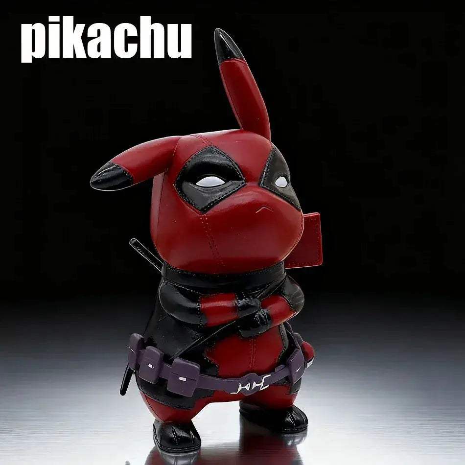 Premium Action Figure Pikachu Deadpool Q Version Desk Decor