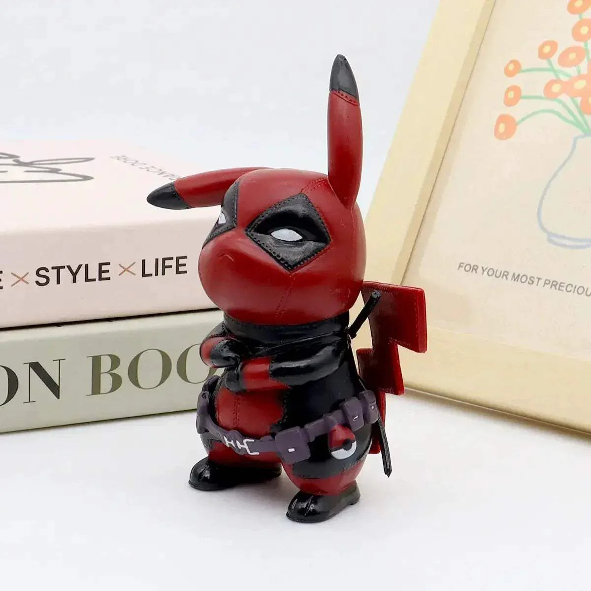 Premium Action Figure Pikachu Deadpool Q Version Desk Decor - Image 3