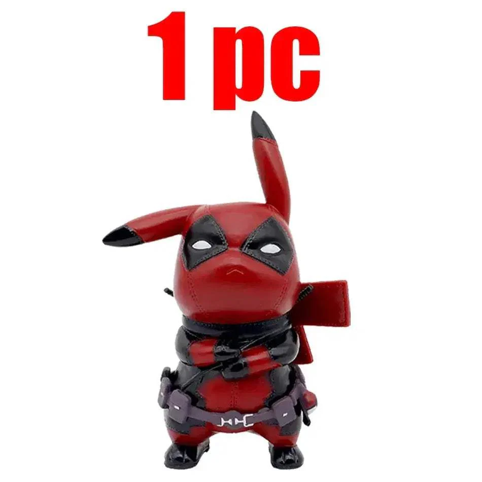 Premium Action Figure Pikachu Deadpool Q Version Desk Decor - Image 7