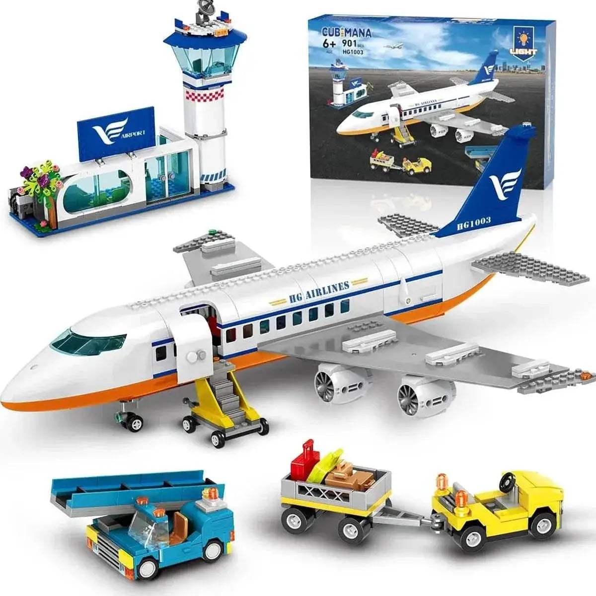 Premium Airplane Building Set With LED For Kids Six Up - Image 2