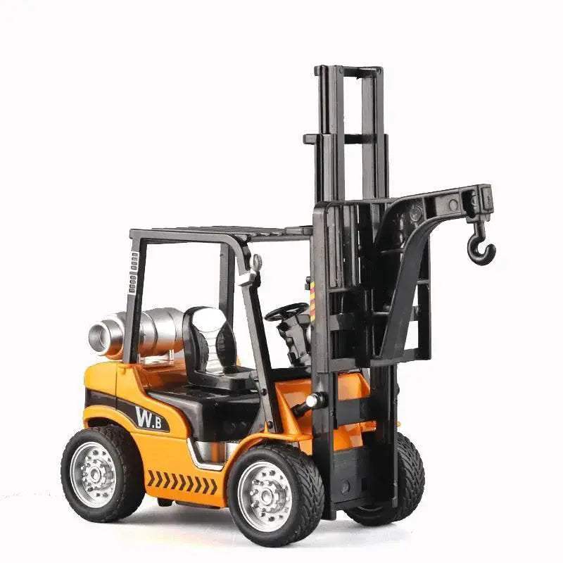 Premium Alloy Diecast Construction Crane And Warehouse Forklift Model With Sound And Light For Boys - Image 6