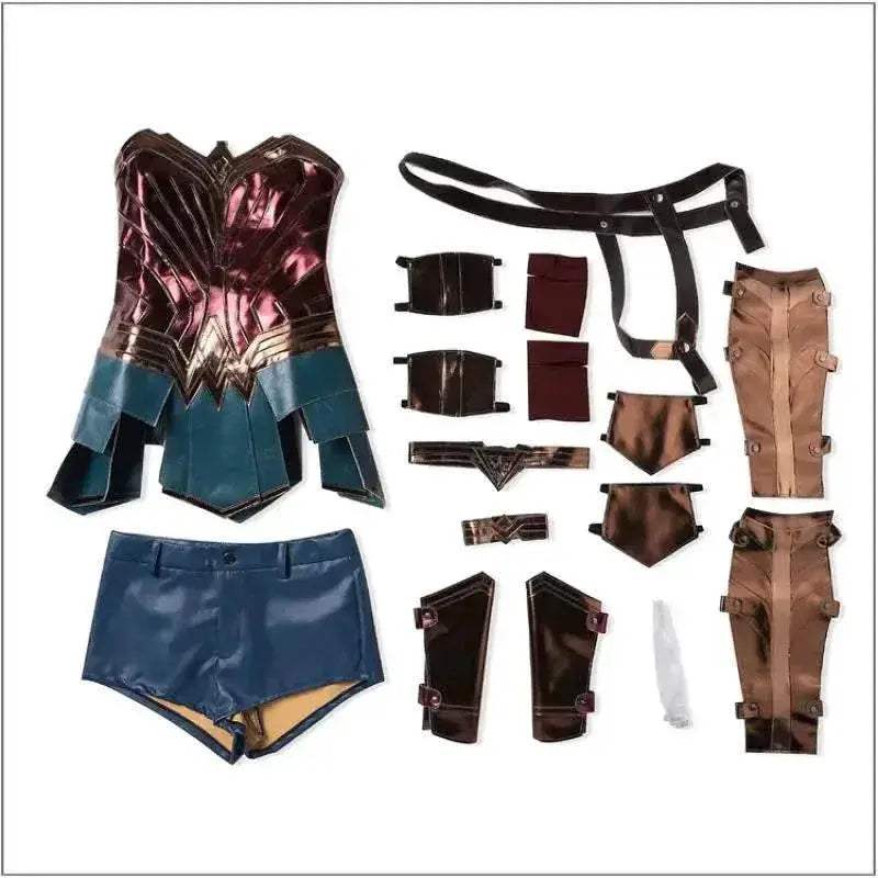 Premium Anime Cosplay Dress Diana Faux Leather Corset Women - Image 4