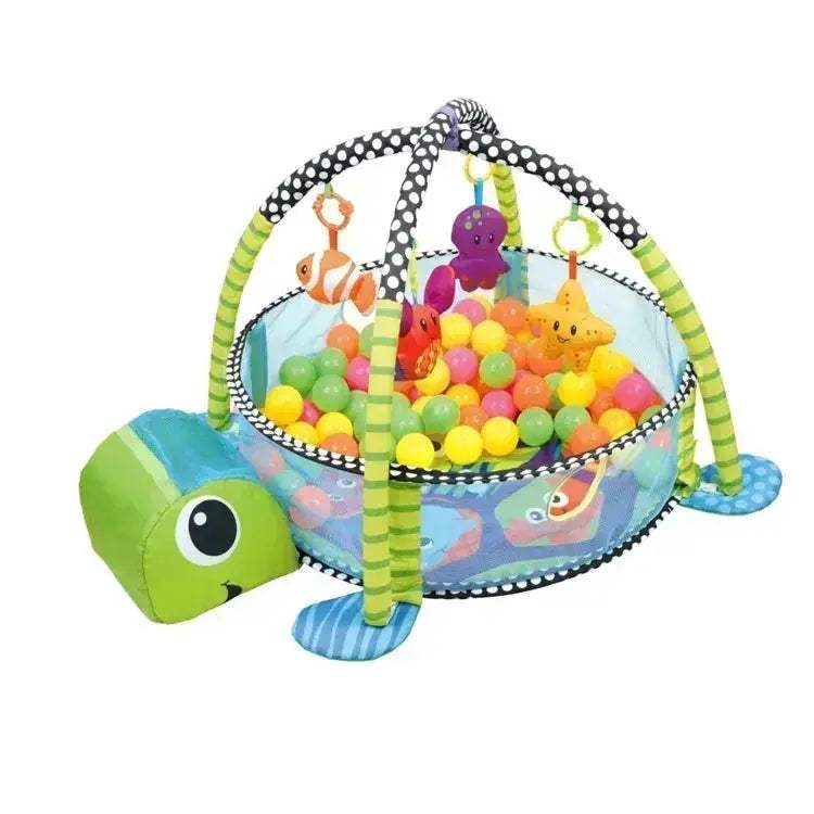 Premium Baby Play Mat With 3 In 1 Turtle Educational Design For Infants - Image 11