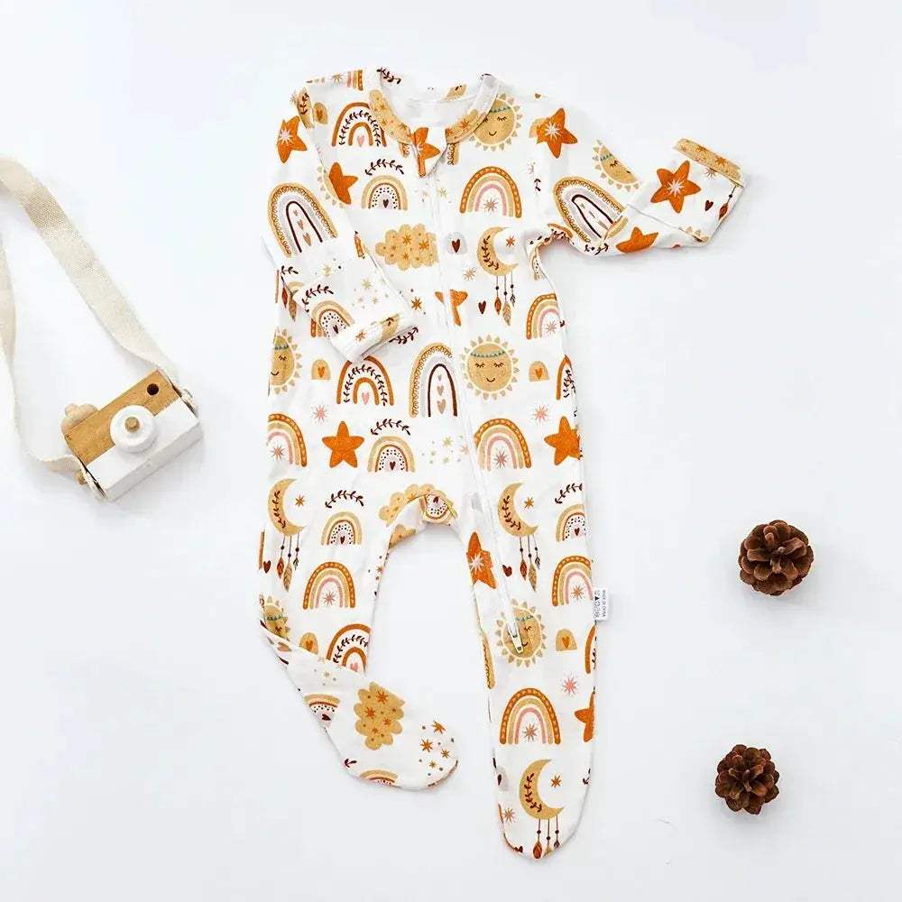 Premium Baby Romper Bamboo Cotton Blend Knit Long Design Unisex Infants 0 To 12 Months - Image 18