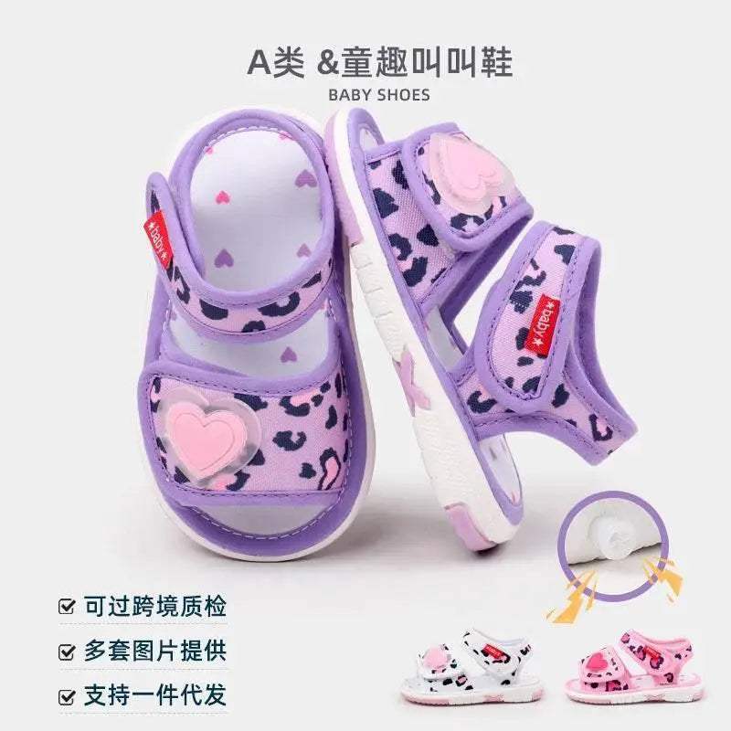Premium Baby Shoes Squeaky Summer Sandal With Anti Slip Outsole For Toddler Girls - Image 4