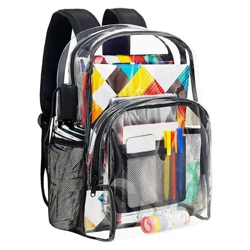 Premium Backpack Waterproof Transparent For School Unisex