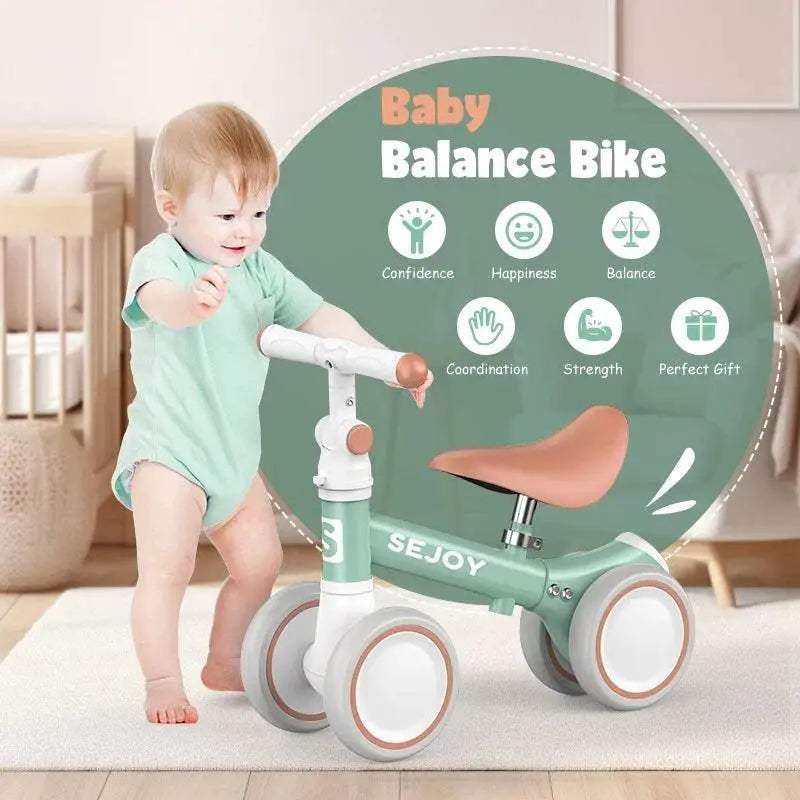 Premium Balance Bike For Toddlers With Four Wheels - Image 2