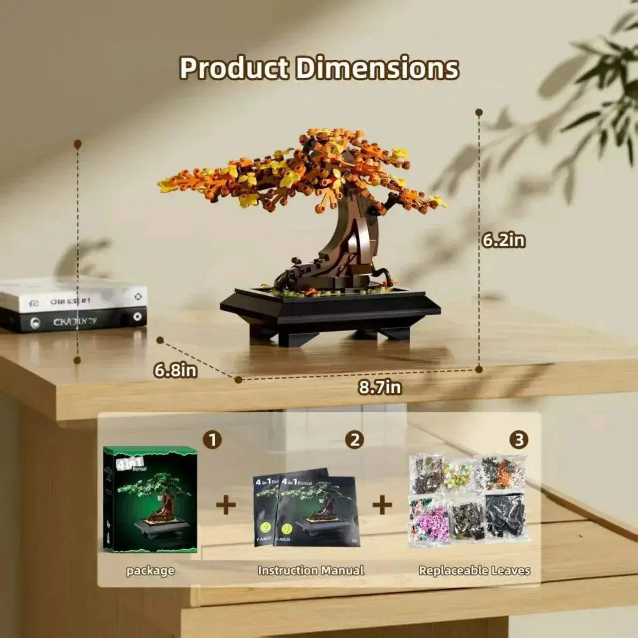 Premium Bonsai Tree Building Set 4 In 1 Four Seasons Kids - Image 6