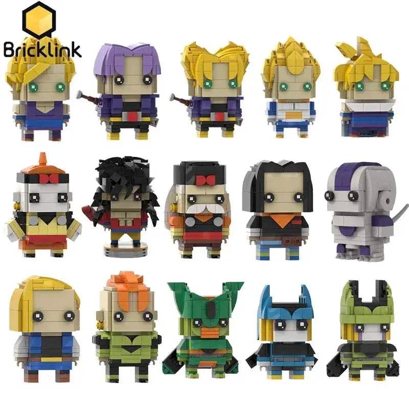 Premium BrickHeadz Sets Seven Dragons Pearl Z Super Warrior For Kids