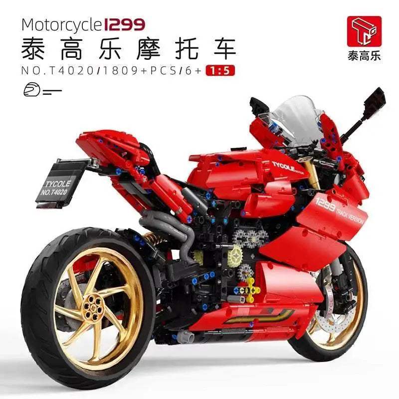 Premium Building Block Motorcycle Remote Control For Kids