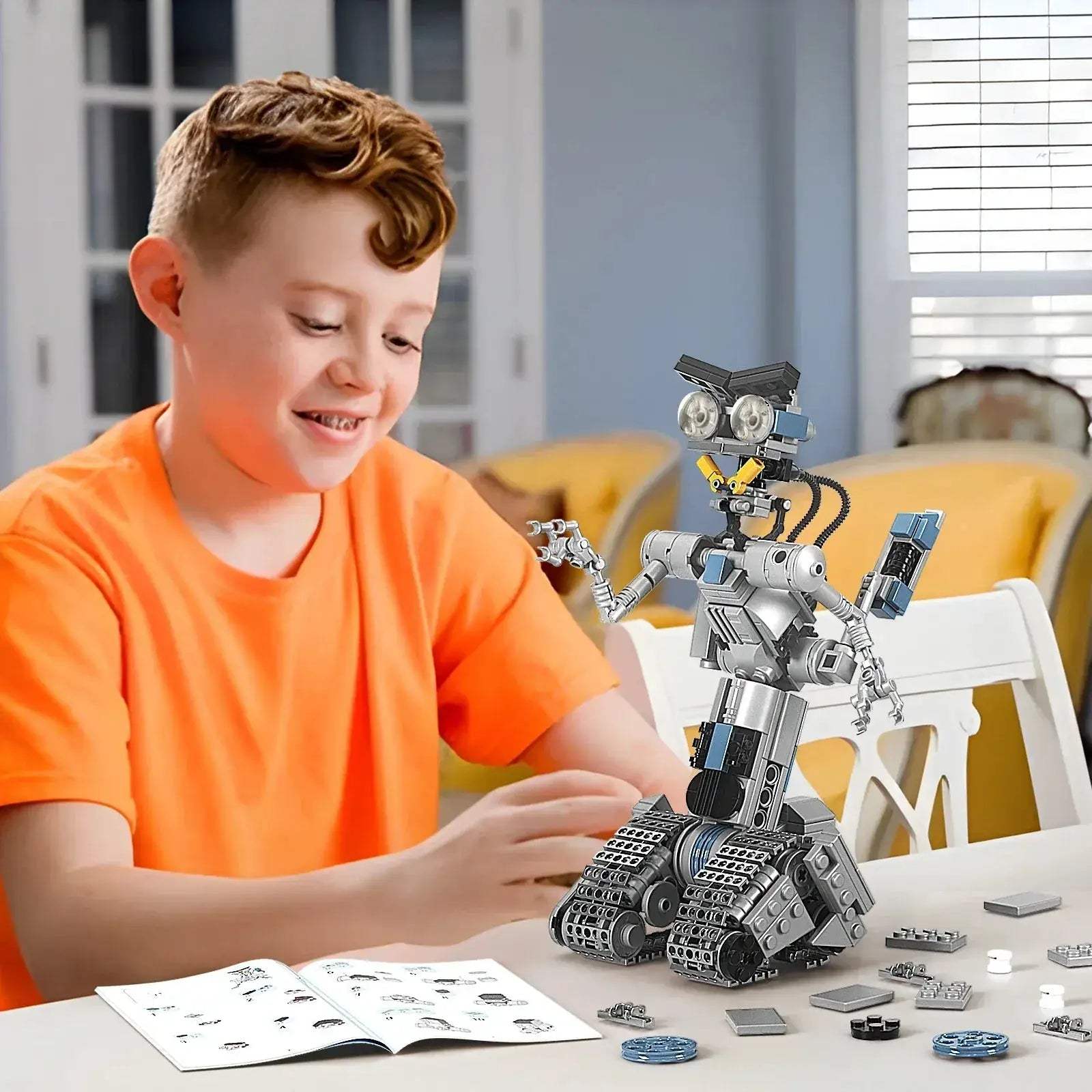 Premium Building Block Set Johnny 5 Mech Shorted Circuit Model For Children Ages 6 And Up - Image 2