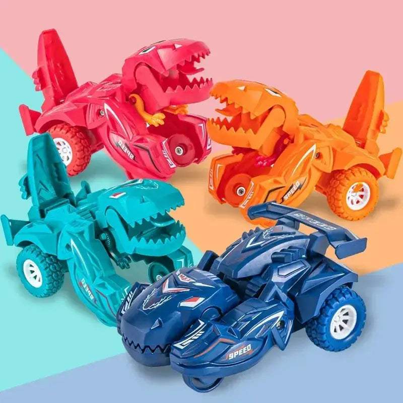 Premium Car Model Toy 2 In 1 Dinosaur Deformation Transformation For Boys - Image 2